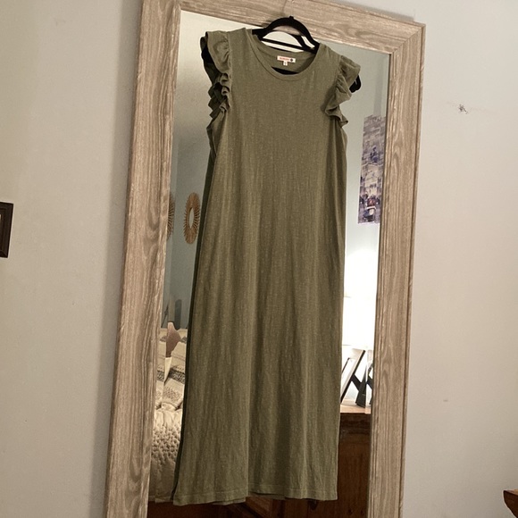 Anthropologie/ Sundry ruffled tank midi dress - Picture 6 of 14